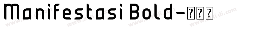 Manifestasi Bold字体转换
